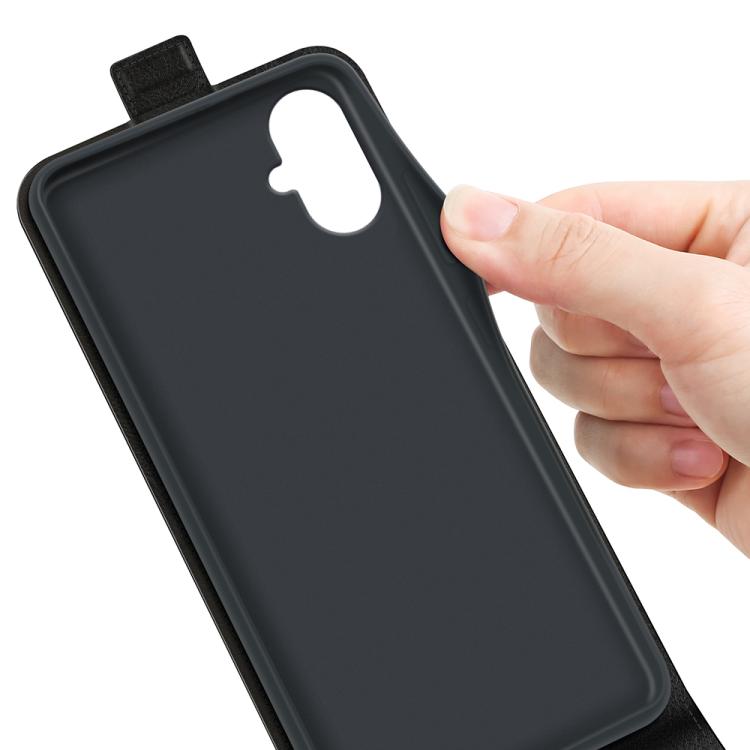 For Samsung Galaxy A06 5G R64 Texture Single Vertical Flip Leather Phone Case