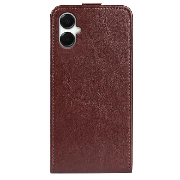 For Samsung Galaxy A06 5G R64 Texture Single Vertical Flip Leather Phone Case