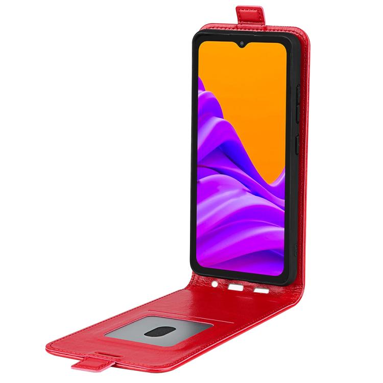 For Samsung Galaxy Xcover 7 Pro R64 Texture Single Vertical Flip Leather Phone Case