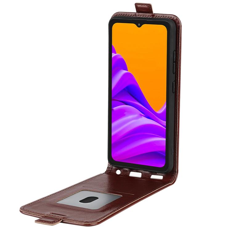 For Samsung Galaxy Xcover 7 Pro R64 Texture Single Vertical Flip Leather Phone Case