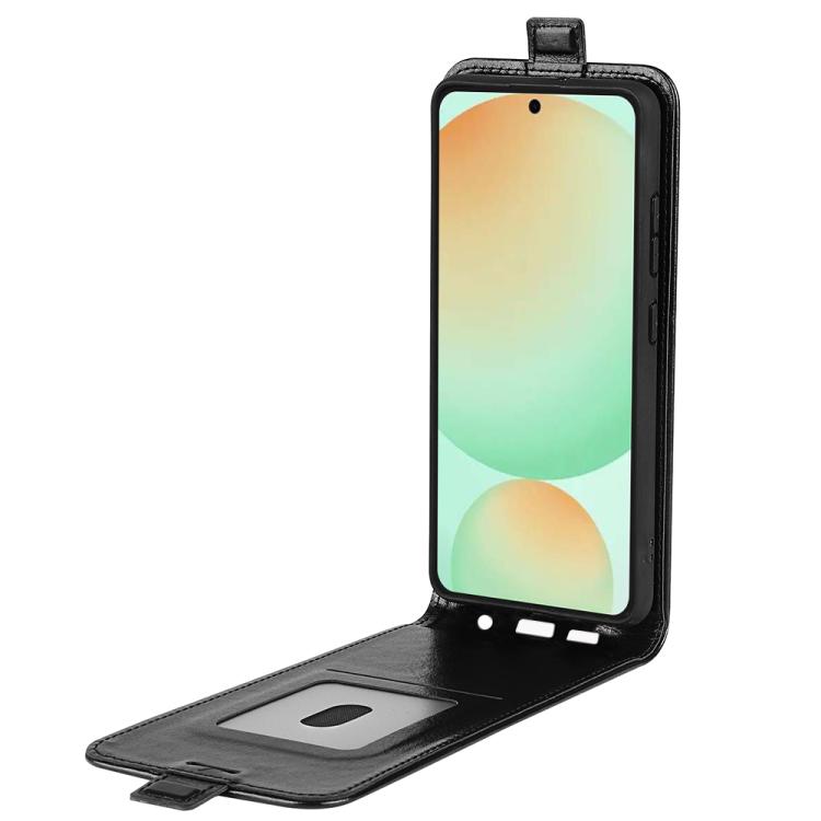 For Samsung Galaxy S25 FE 5G R64 Texture Single Vertical Flip Leather Phone Case