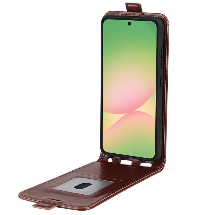 For Samsung Galaxy A57 5G R64 Texture Single Vertical Flip Leather Phone Case