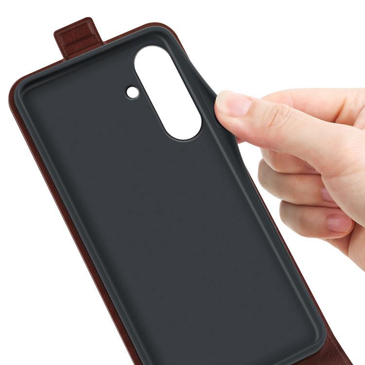 For Samsung Galaxy A57 5G R64 Texture Single Vertical Flip Leather Phone Case