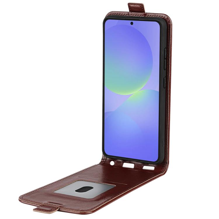 For Samsung Galaxy A37 5G R64 Texture Single Vertical Flip Leather Phone Case