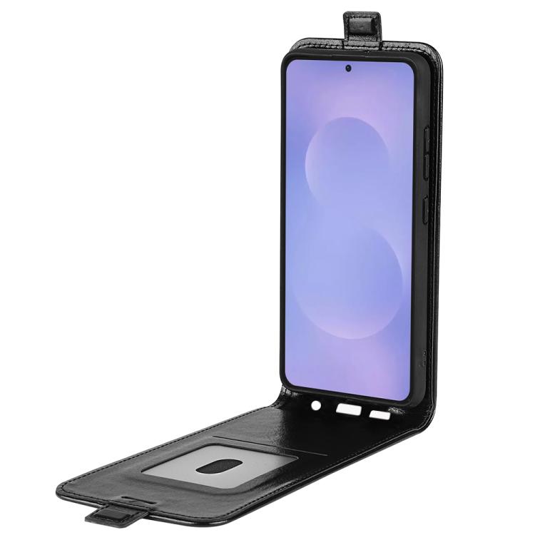 For Samsung Galaxy S26 5G R64 Texture Single Vertical Flip Leather Phone Case