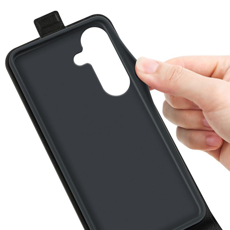 For Samsung Galaxy S26 5G R64 Texture Single Vertical Flip Leather Phone Case