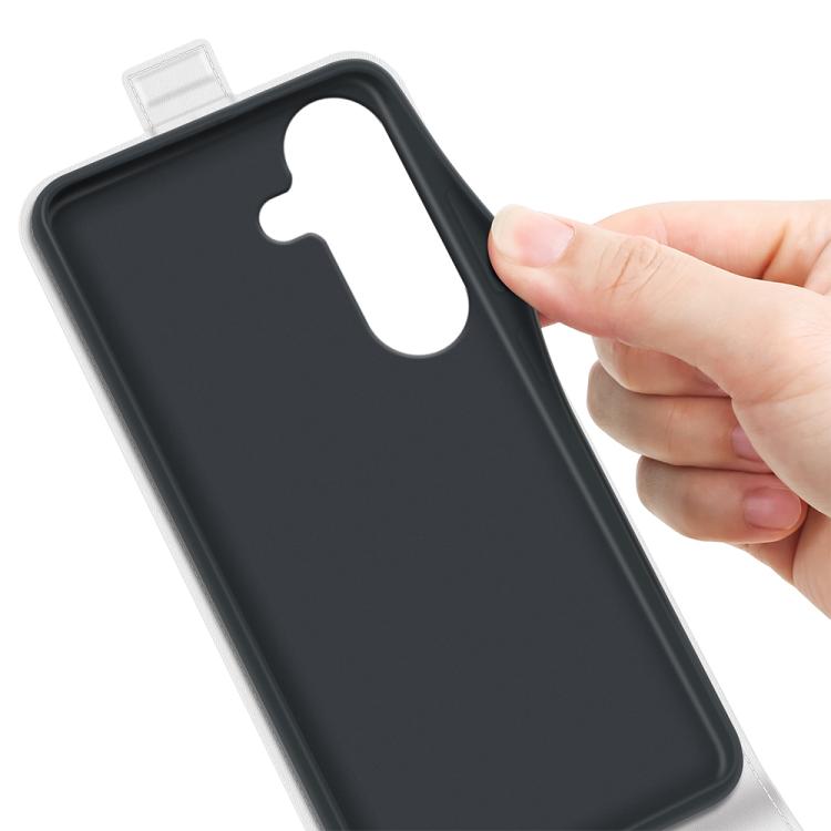 For Samsung Galaxy S26 5G R64 Texture Single Vertical Flip Leather Phone Case