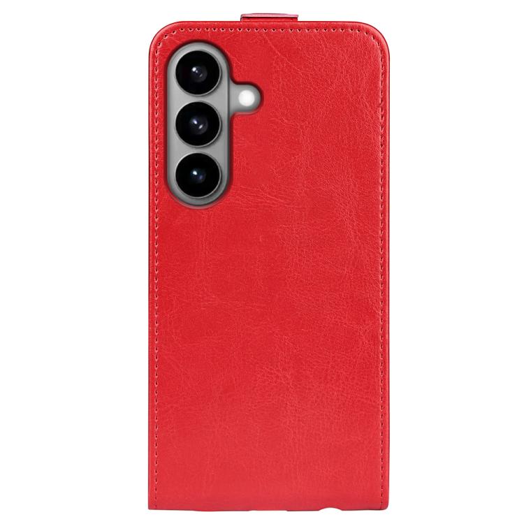 For Samsung Galaxy S26 5G R64 Texture Single Vertical Flip Leather Phone Case