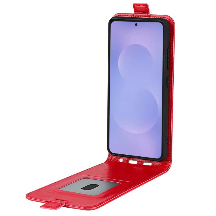 For Samsung Galaxy S26 5G R64 Texture Single Vertical Flip Leather Phone Case