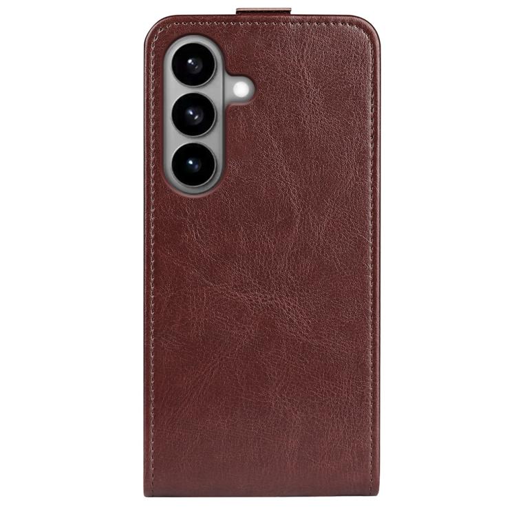 For Samsung Galaxy S26 5G R64 Texture Single Vertical Flip Leather Phone Case