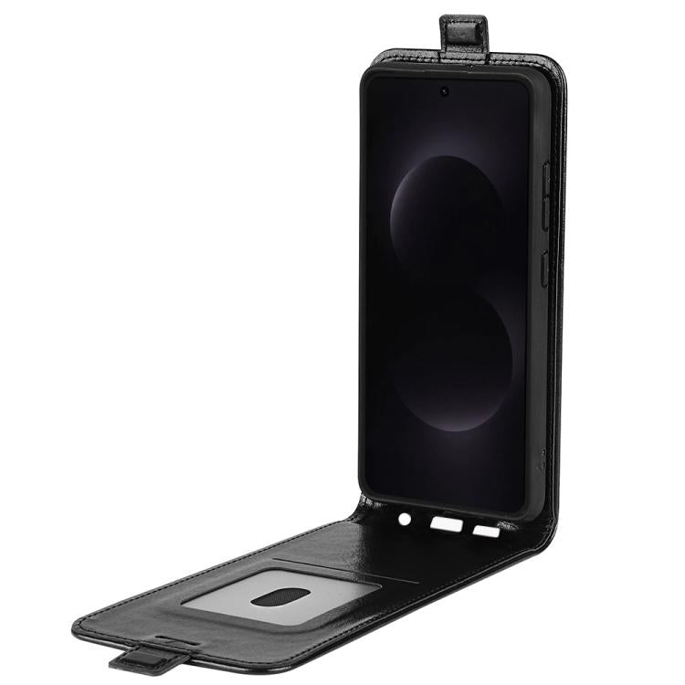 For Samsung Galaxy S26 Ultra 5G R64 Texture Single Vertical Flip Leather Phone Case