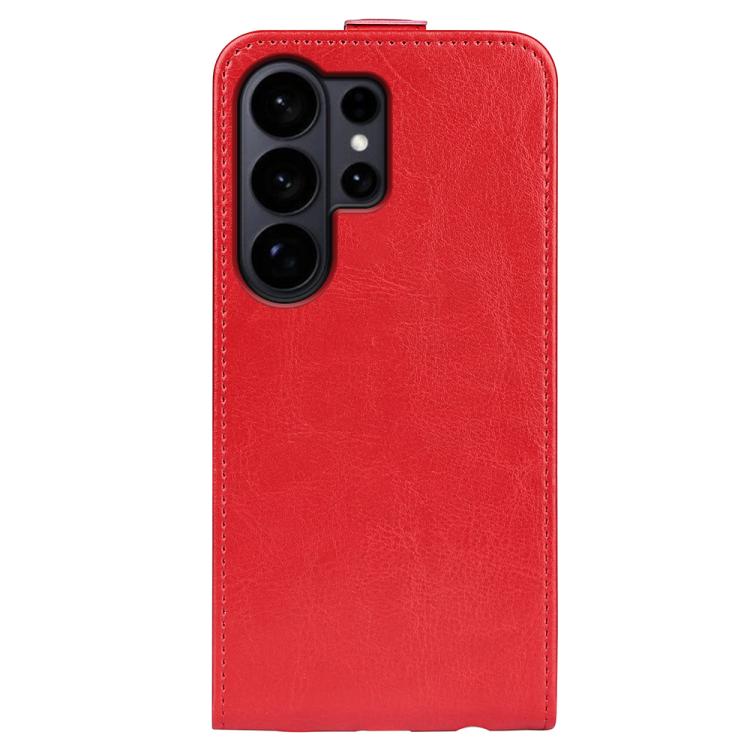 For Samsung Galaxy S26 Ultra 5G R64 Texture Single Vertical Flip Leather Phone Case