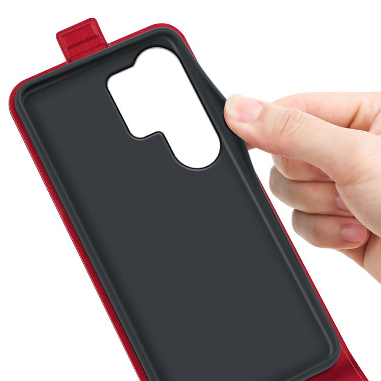 For Samsung Galaxy S26 Ultra 5G R64 Texture Single Vertical Flip Leather Phone Case