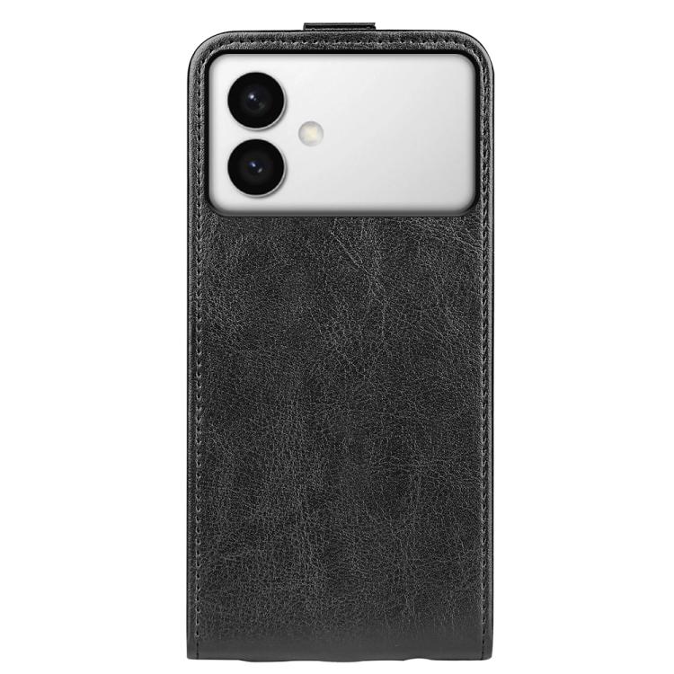 For Samsung Galaxy S26 Edge 5G R64 Texture Single Vertical Flip Leather Phone Case