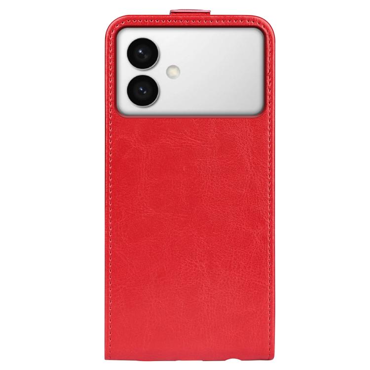 For Samsung Galaxy S26 Edge 5G R64 Texture Single Vertical Flip Leather Phone Case