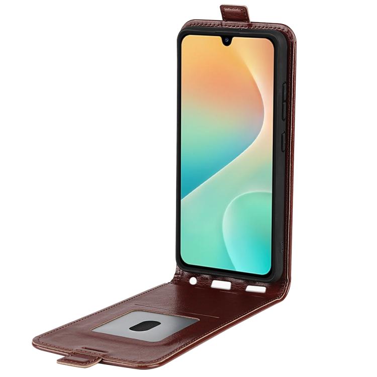 For Samsung Galaxy M36 5G / F36 5G R64 Texture Single Vertical Flip Leather Phone Case