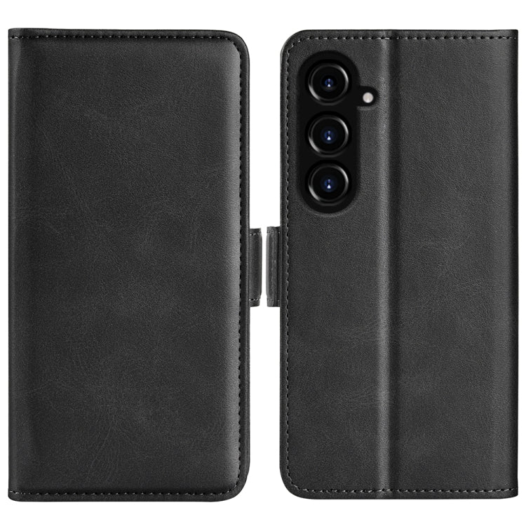 For Samsung Galaxy S23 FE 5G Dual-side Magnetic Buckle Horizontal Flip Leather Phone Case