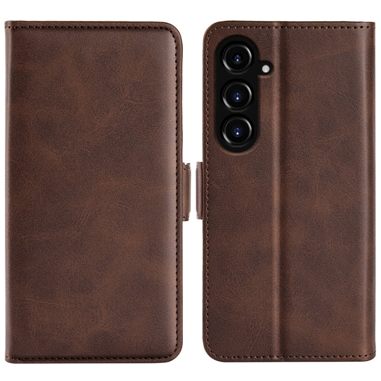 For Samsung Galaxy S23 FE 5G Dual-side Magnetic Buckle Horizontal Flip Leather Phone Case