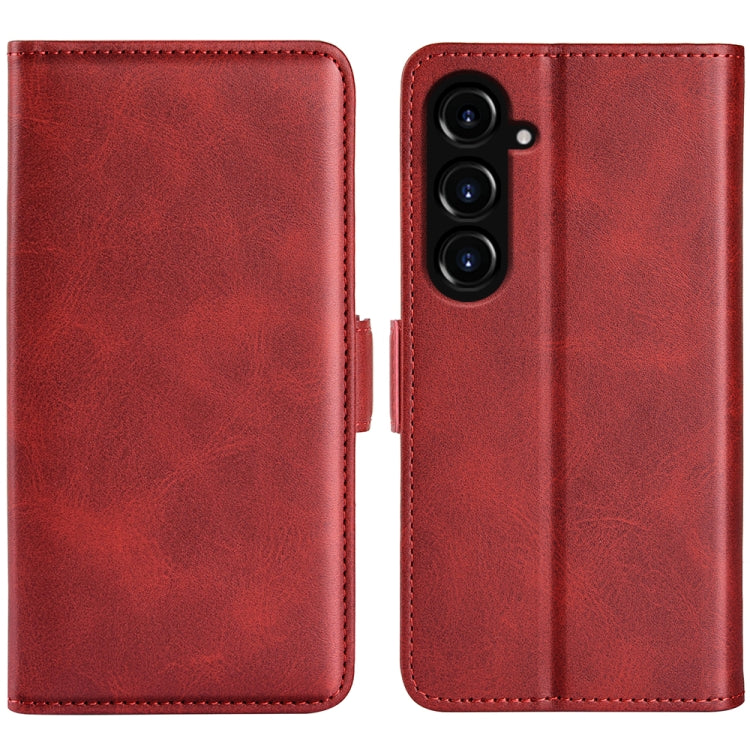 For Samsung Galaxy S23 FE 5G Dual-side Magnetic Buckle Horizontal Flip Leather Phone Case