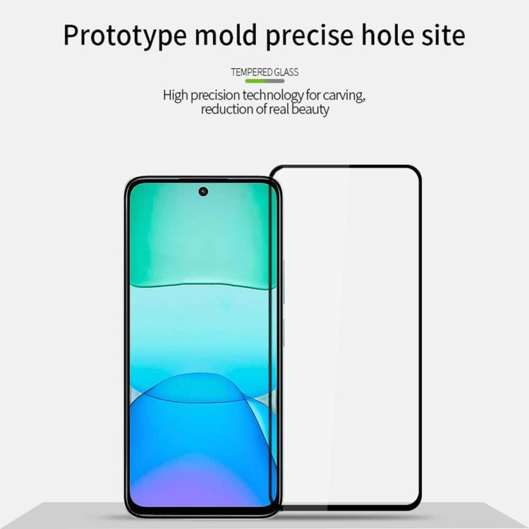 For Xiaomi Redmi 13 4G MOFI 9H 2.5D Full Screen Tempered Glass Film - Black