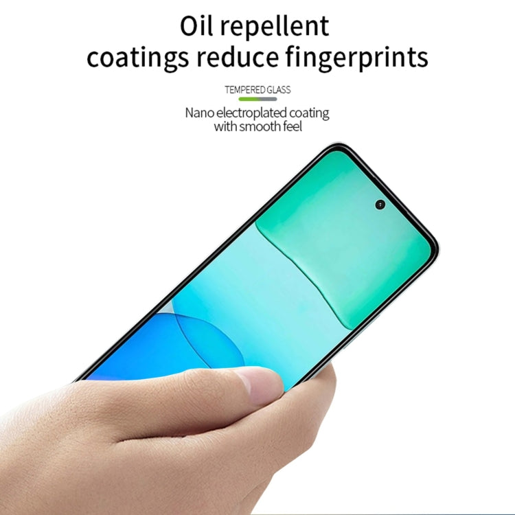 For Xiaomi Redmi 13 4G MOFI 9H 2.5D Full Screen Tempered Glass Film - Black