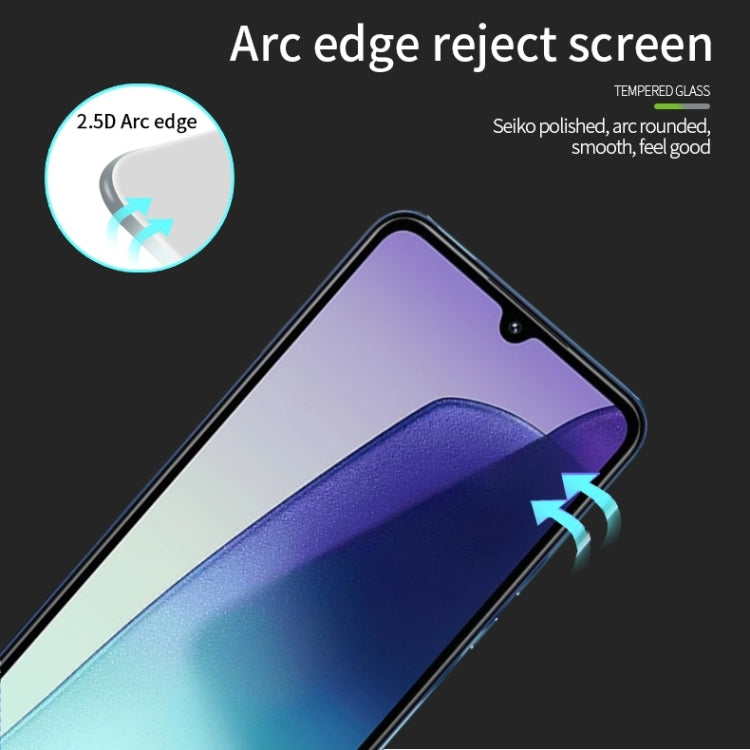 For Xiaomi Redmi 14C 4G MOFI 9H 2.5D Full Screen Tempered Glass Film - Black