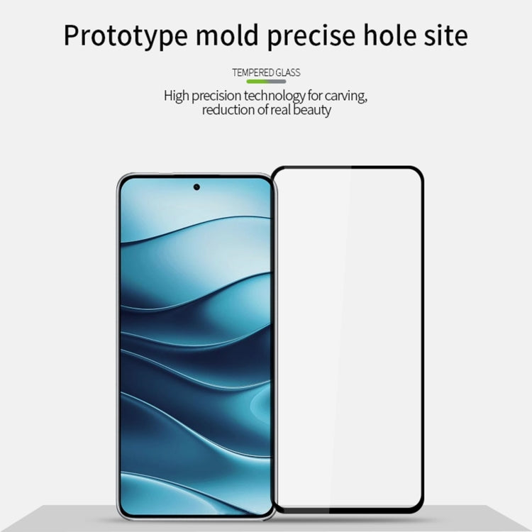 For Xiaomi Redmi Note 14 5G MOFI 9H 2.5D Full Screen Tempered Glass Film - Black
