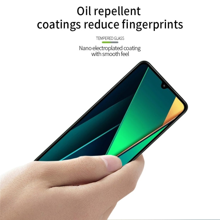 For Xiaomi Poco C75 / Redmi 14R MOFI 9H 2.5D Full Screen Tempered Glass Film - Black