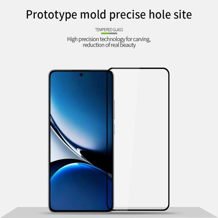 For Xiaomi Redmi Turbo 4 MOFI 9H 2.5D Full Screen Tempered Glass Film - Black