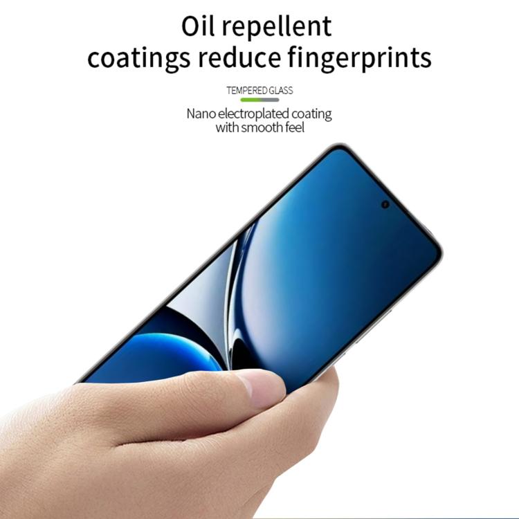 For Xiaomi Redmi Turbo 4 MOFI 9H 2.5D Full Screen Tempered Glass Film - Black