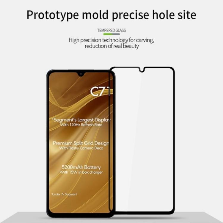 For Redmi A5 / Poco C71 MOFI 9H 2.5D Full Screen Tempered Glass Film - Black