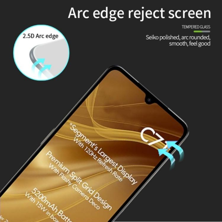 For Redmi A5 / Poco C71 MOFI 9H 2.5D Full Screen Tempered Glass Film - Black