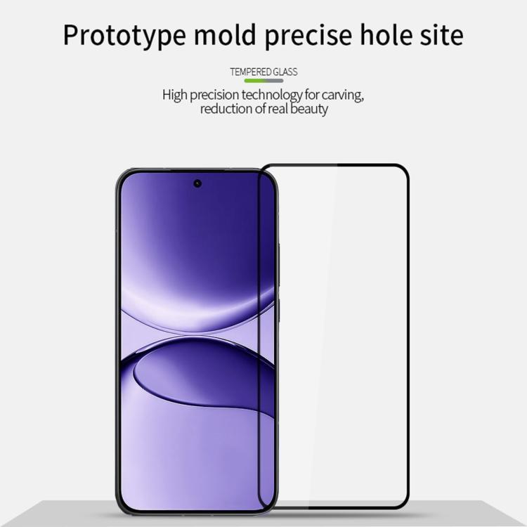 For Redmi Turbo 4 Pro MOFI 9H 2.5D Full Screen Tempered Glass Film - Black