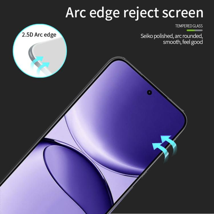 For Redmi Turbo 4 Pro MOFI 9H 2.5D Full Screen Tempered Glass Film - Black
