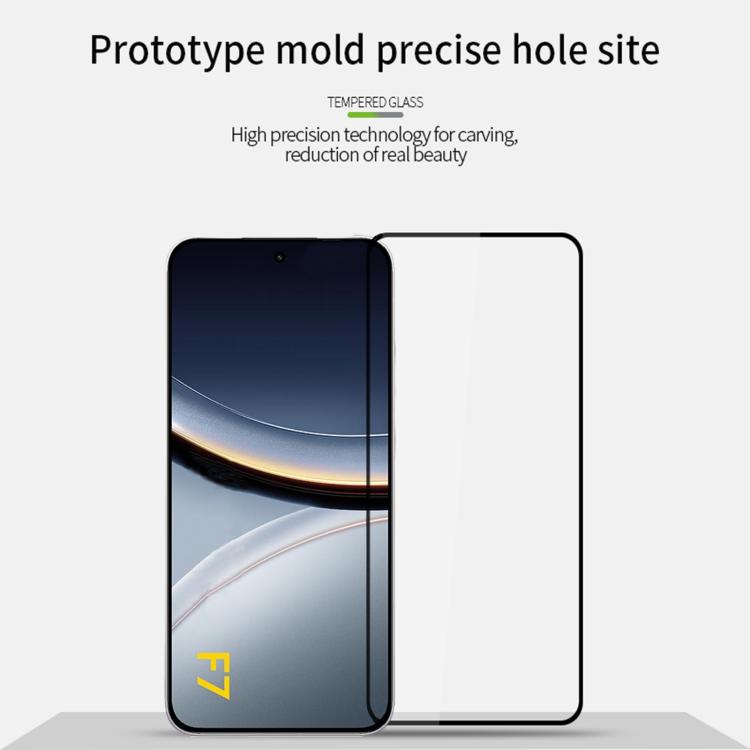 For Xiaomi Poco F7 MOFI 9H 2.5D Full Screen Tempered Glass Film - Black