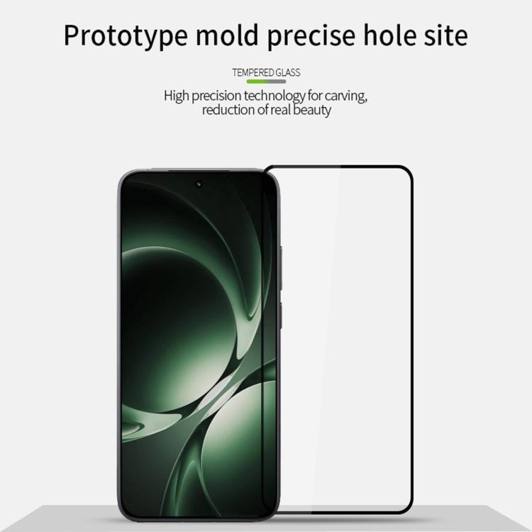 For Redmi K80 Ultra MOFI 9H 2.5D Full Screen Tempered Glass Film - Black
