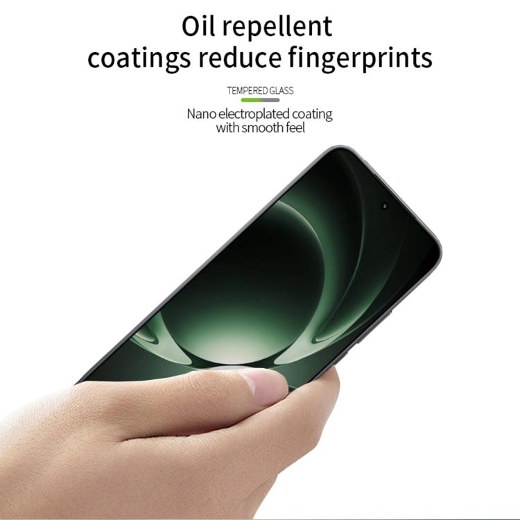 For Redmi K80 Ultra MOFI 9H 2.5D Full Screen Tempered Glass Film - Black