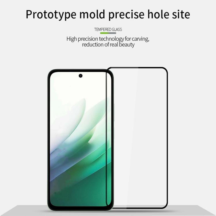 For Redmi 15 5G EU 171mm MOFI 9H 2.5D Full Screen Tempered Glass Film - Black