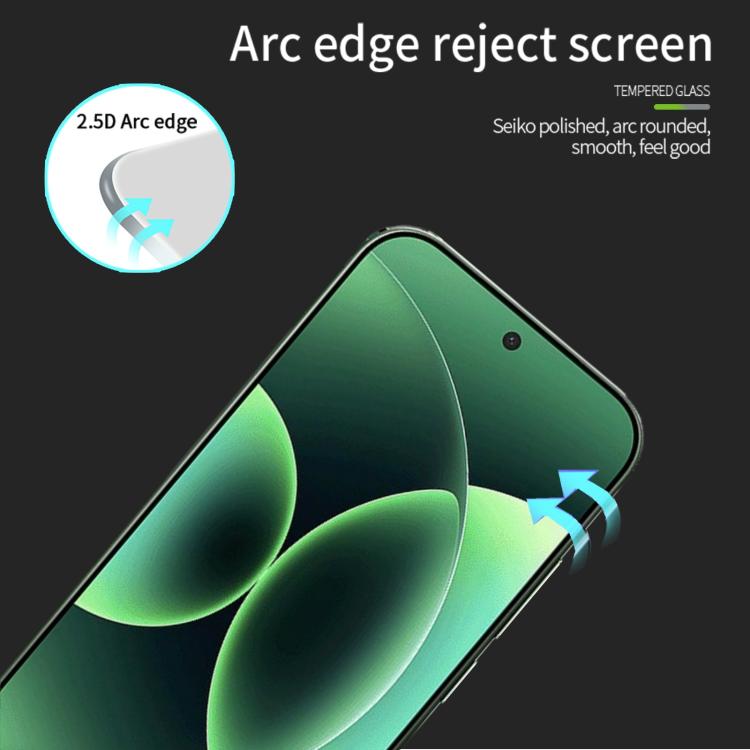 For Xiaomi 17 / 17 Pro Unlock MOFI 9H 2.5D Full Screen Tempered Glass Film - Black