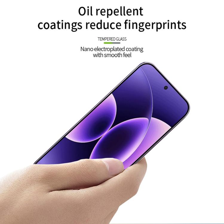 For Xiaomi 17 Pro Max Unlock MOFI 9H 2.5D Full Screen Tempered Glass Film - Black