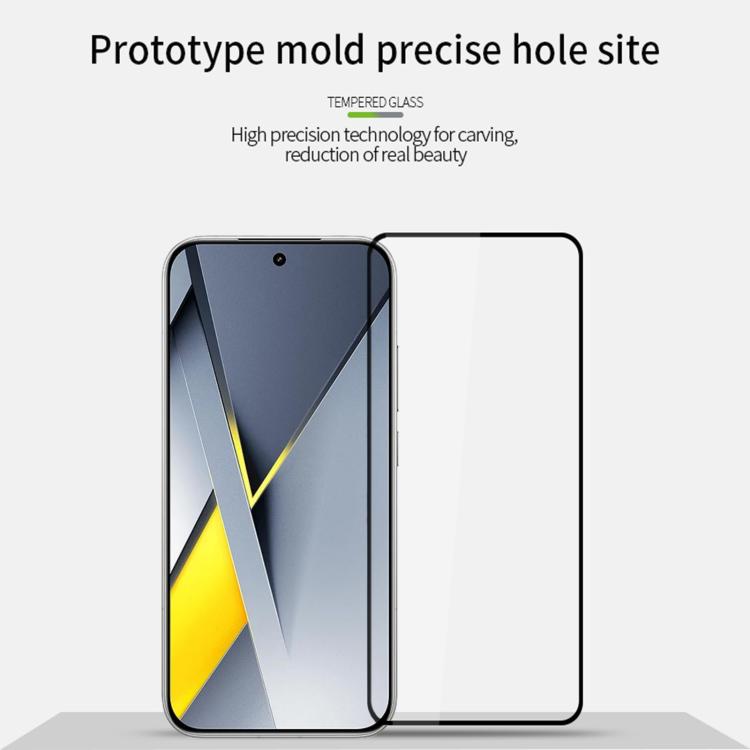 For Xiaomi Poco F8 Ultra Unlock MOFI 9H 2.5D Full Screen Tempered Glass Film - Black
