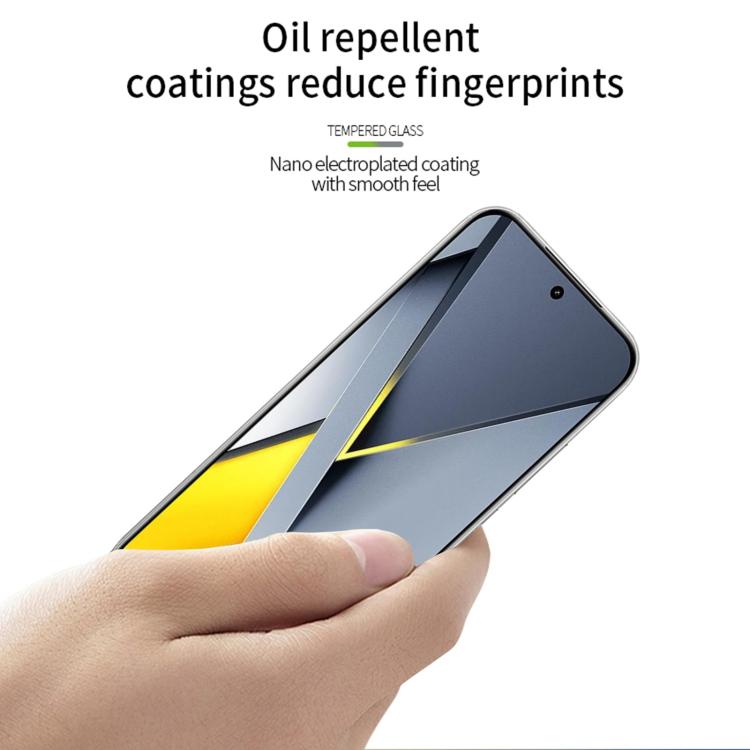 For Xiaomi Poco F8 Ultra Unlock MOFI 9H 2.5D Full Screen Tempered Glass Film - Black