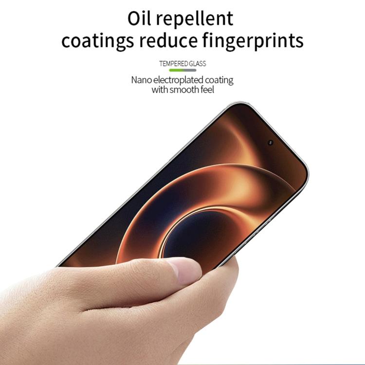 For Xiaomi 17 Ultra Unlock MOFI 9H 2.5D Full Screen Tempered Glass Film - Black