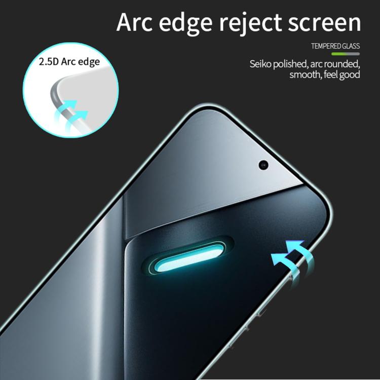 For Xiaomi Poco X8 Pro Unlock MOFI 9H 2.5D Full Screen Tempered Glass Film - Black