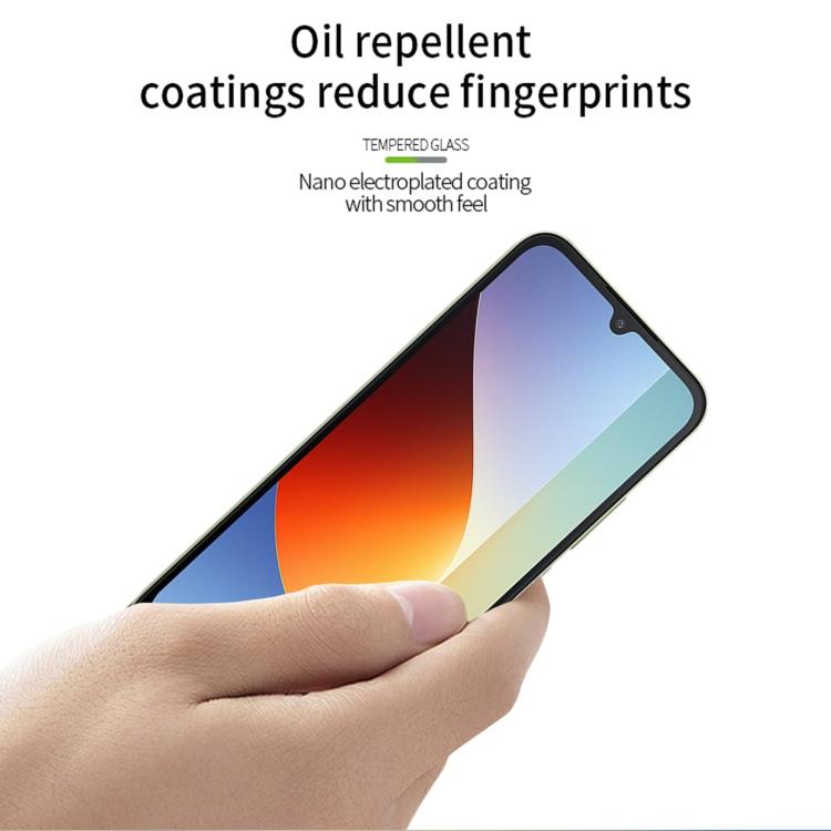 For Redmi 15a 5G / A7 Pro 171mm MOFI 9H 2.5D Full Screen Tempered Glass Film - Black