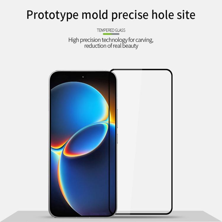 For Redmi K90 Max 5G Unlock MOFI 9H 2.5D Full Screen Tempered Glass Film - Black