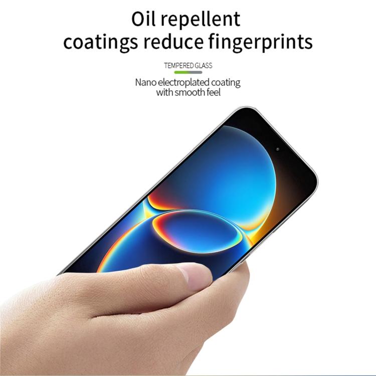 For Redmi K90 Max 5G Unlock MOFI 9H 2.5D Full Screen Tempered Glass Film - Black
