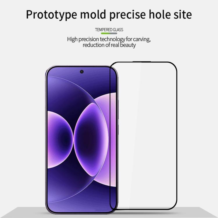 For Xiaomi 17 Max Unlock MOFI 9H 2.5D Full Screen Tempered Glass Film - Black
