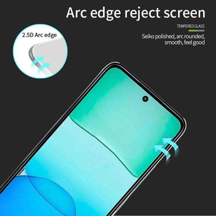 For Xiaomi Redmi 13 PINWUYO 9H 2.5D Full Screen Tempered Glass Film - Black