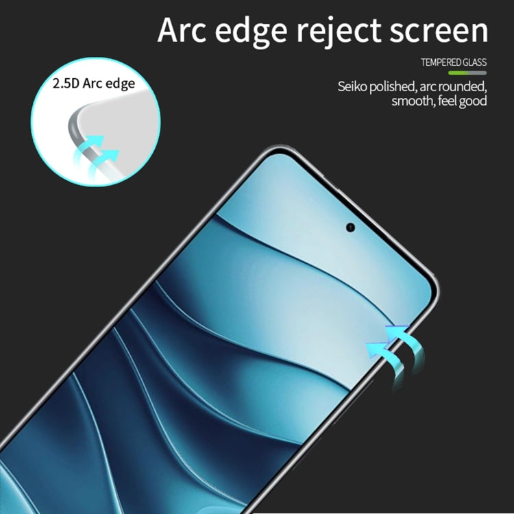 For Xiaomi Redmi Note 14 5G PINWUYO 9H 2.5D Full Screen Tempered Glass Film - Black